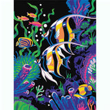 Painting By Numbers Pictures Colorful Fish Corals