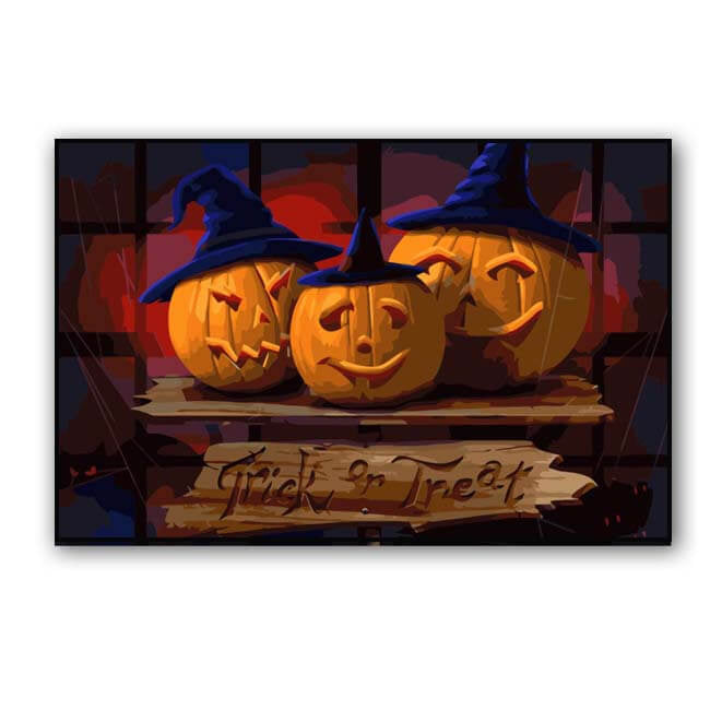 Paint By Numbers Halloween Pumpkins Trick Or Treat