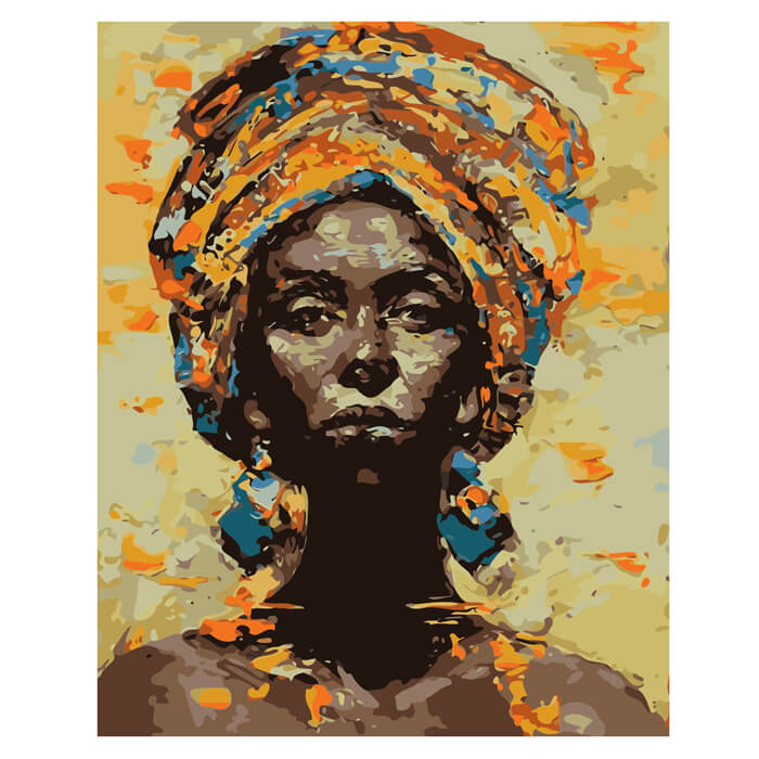 40*50cm  Afrika Frauen Portrait