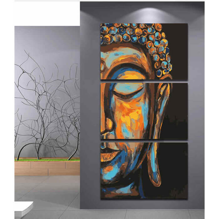 Triptychon Schlafender Buddha Tradition - 3-teilig 