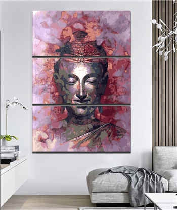 Painting by Numbers Buddha Southeast Asia 3-Panel (Triptych)