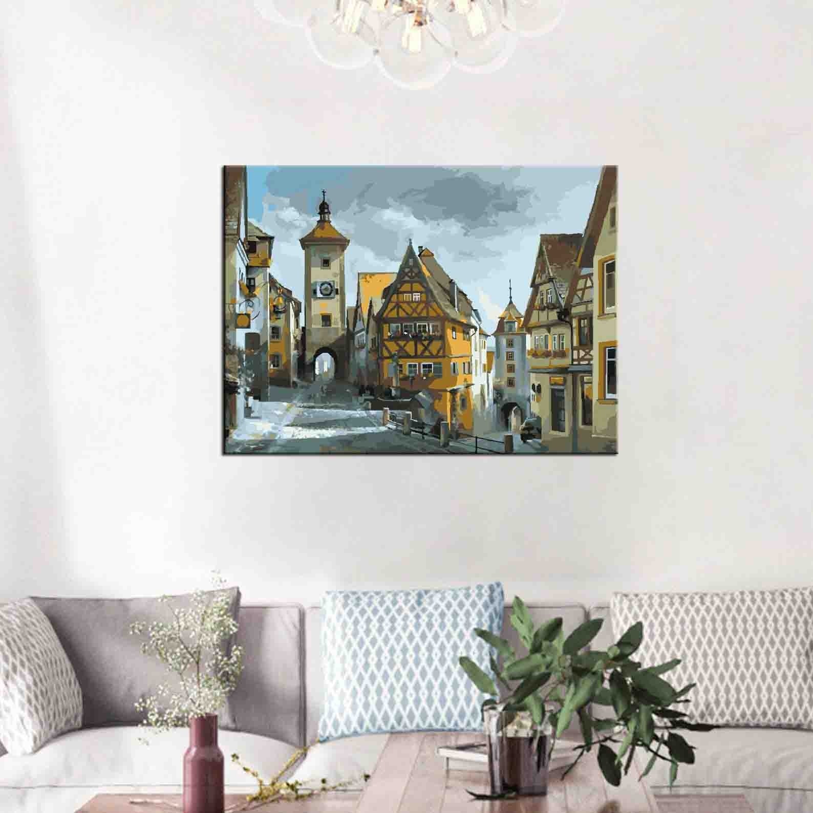 Painting By Numbers Old Town Germany Rothenburg
