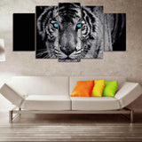 Black-White Tiger Animal Art