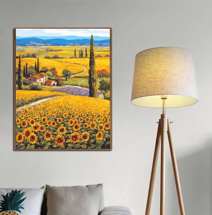 Paint By Number Sunflower Plantations