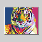 Painting By Numbers Colorful Tiger
