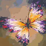 Paint By Numbers Butterfly Pink