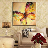 Paint By Numbers Butterfly Yellow