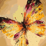 Paint By Numbers Butterfly Yellow