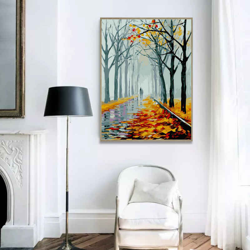 Painting By Numbers Autumn Avenue