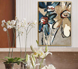 Painting By Numbers Flowers Abstract