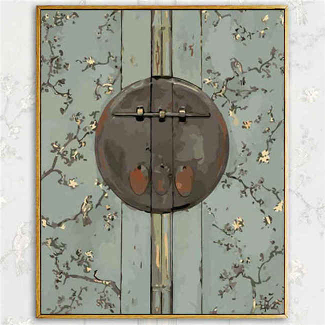 Painting by Numbers Door Lock Bird