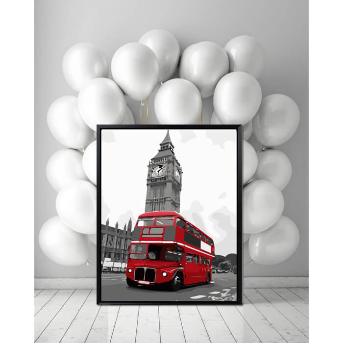 Paint by Numbers Bus Big Ben