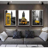 Painting by numbers Paris yellow umbrella