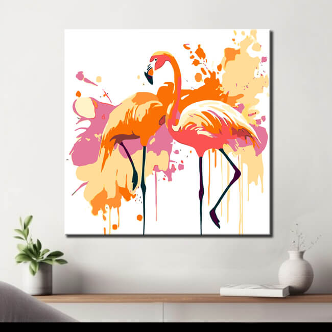 Paint by Numbers Animals Flamingos Color Explosion