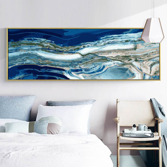 Paint By Numbers Blue Marbled
