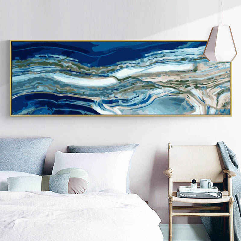 Paint By Numbers Blue Marbled