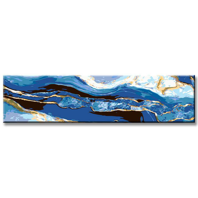 Paint by Numbers Blue Marbled