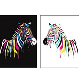 Paint By Numbers Zebra Blobs Zebra Blobs White