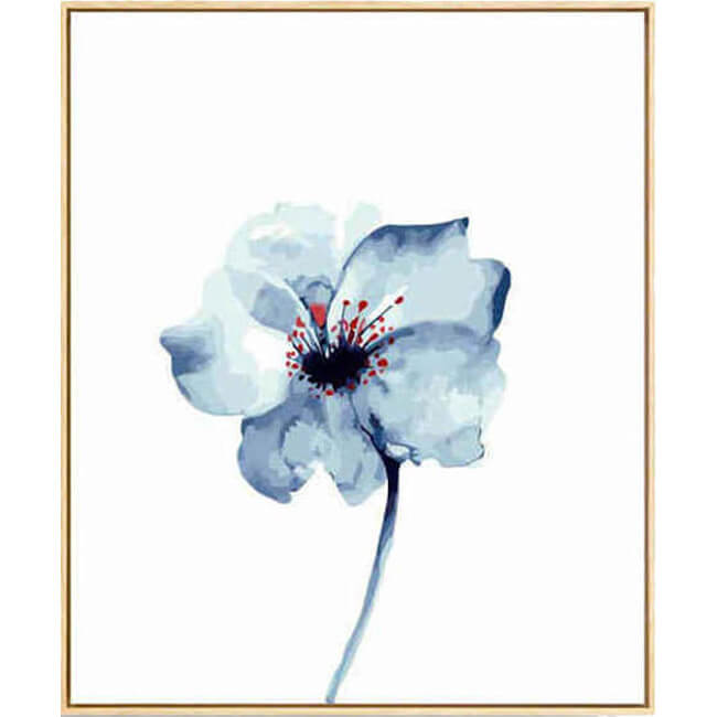 Paint By Numbers Flower Blue