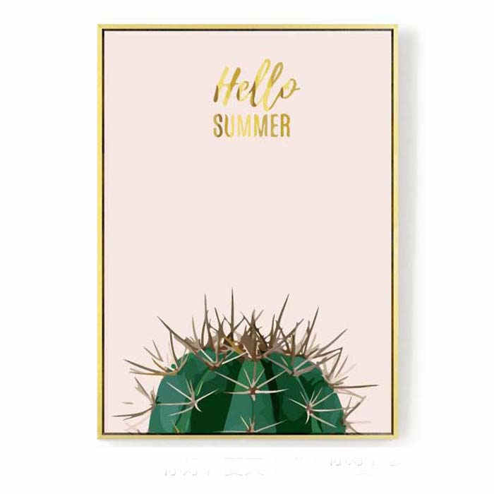 Painting by numbers cactus Hello Summer
