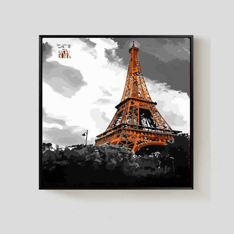 Painting by numbers Eiffel Tower Paris