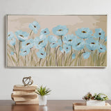 Paint by numbers blue field flowers
