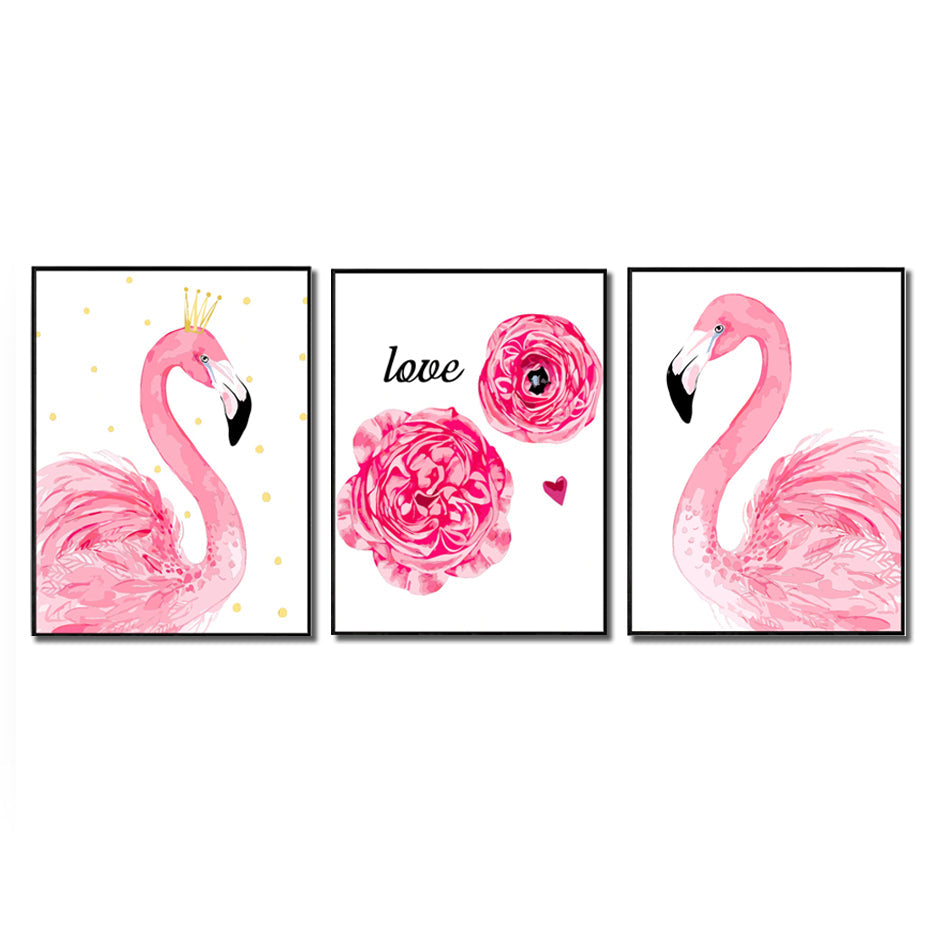 Paint by numbers flamingo