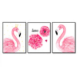 Paint by numbers flamingo