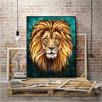 Painting by Numbers Lion