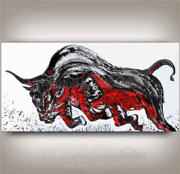 Painting By Numbers Bull Bull