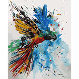 Painting by Numbers Parrot Rainbow Colorful