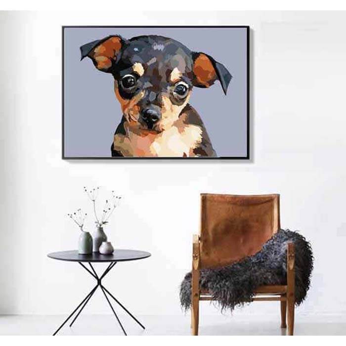 Paint By Numbers Chihuahua Dog Animal Art