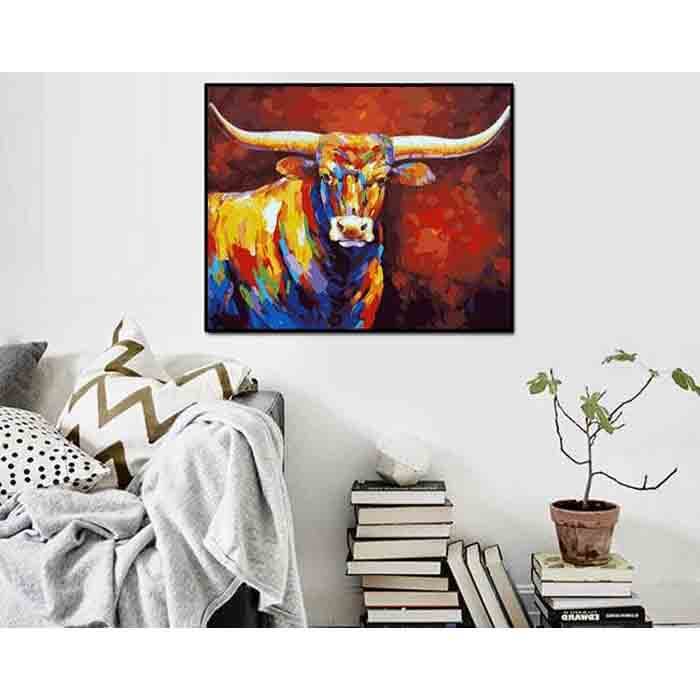 40*50cm  Stier Moderne Tierkunst 