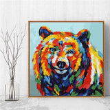 Paint By Numbers Bear Modern Animal Art