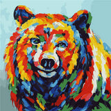 Paint By Numbers Bear Modern Animal Art