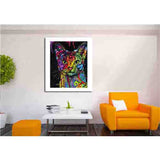 Painting By Numbers Cat Head in Rainbow Colors
