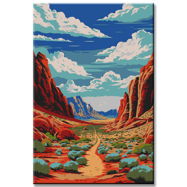 Painting by Numbers Panorama Grand Canyon Arizona