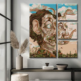 Painting by Numbers Surrealism Organic 4-Panel