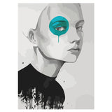Paint by numbers black eye