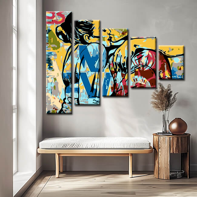 Paint by Numbers Painting Love 5-Panel