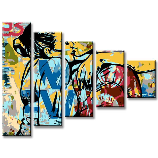 Paint by Numbers Painting Love 5-Panel