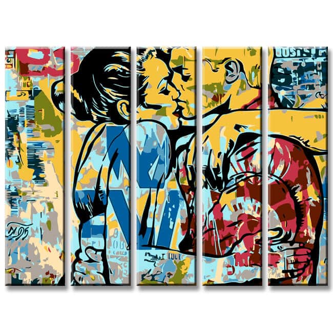 Paint by Numbers Painting Lovers 5-Panel